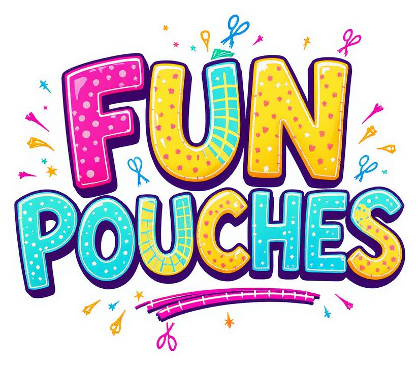 Fun Pouches - Colorful Text Logo